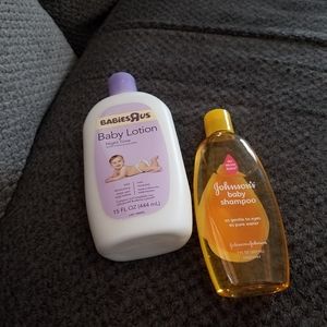 Johnson and Johnson baby shampoo/baby nighttime lo